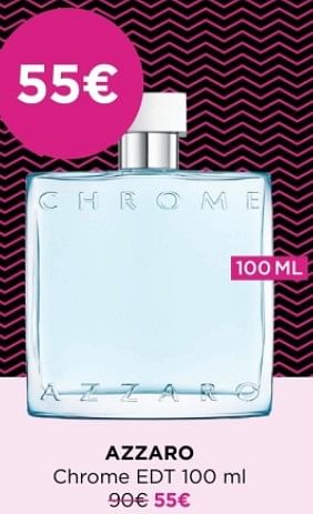 Promotions Azzaro chrome edt - Azzaro - Valide de 13/11/2023 à 27/11/2023 chez ICI PARIS XL