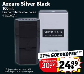 Promoties Azzaro silver black edt - Azzaro - Geldig van 21/11/2023 tot 26/11/2023 bij Kruidvat