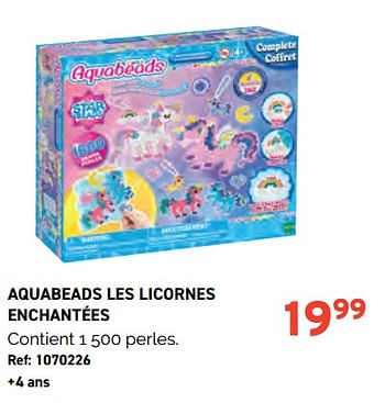 Promotions Aquabeads les licornes enchantées - Aquabeads - Valide de 01/11/2023 à 28/11/2023 chez Trafic