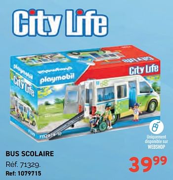 Promotions Bus scolaire - Playmobil - Valide de 01/11/2023 à 28/11/2023 chez Trafic