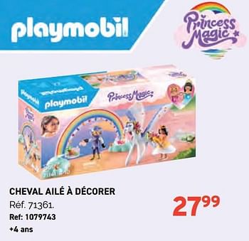 Promotions Cheval ailé à décorer - Playmobil - Valide de 01/11/2023 à 28/11/2023 chez Trafic