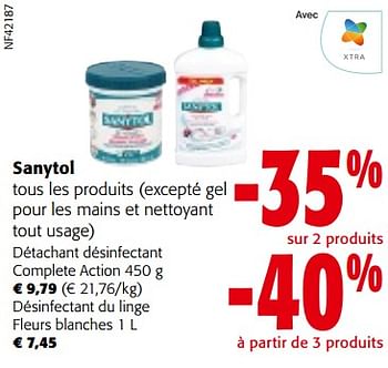 Sanytol Sanytol tous les produits - En promotion chez Colruyt