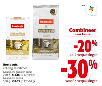 Promoties Rombouts volledig assortiment - Rombouts - Geldig van 15/11/2023 tot 28/11/2023 bij Colruyt