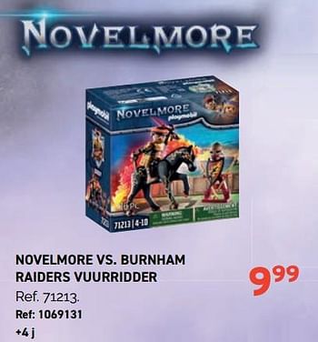 Promoties Novelmore vs. burnham raiders vuurridder - Playmobil - Geldig van 01/11/2023 tot 28/11/2023 bij Trafic