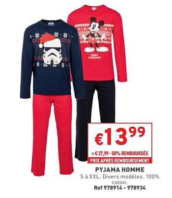 Promotions Pyjama homme - Produit maison - Trafic  - Valide de 22/11/2023 à 27/11/2023 chez Trafic