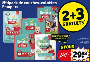 Promotions Couches-culottes pat` patrouille baby-dry taille 6 - Pampers - Valide de 21/11/2023 à 26/11/2023 chez Kruidvat