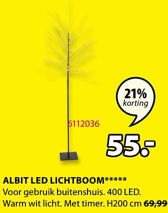 Promotions Albit led lichtboom - Produit Maison - Jysk - Valide de 20/11/2023 à 26/11/2023 chez Jysk