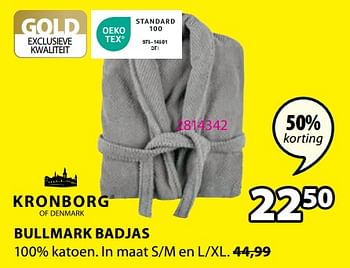 Promoties Bullmark badjas - Kronborg - Geldig van 20/11/2023 tot 26/11/2023 bij Jysk