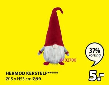 Promoties Hermod kerstelf - Huismerk - Jysk - Geldig van 20/11/2023 tot 26/11/2023 bij Jysk
