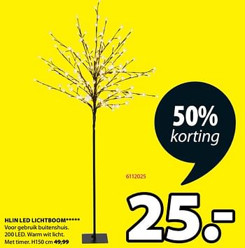 Promoties Hlin led lichtboom - Huismerk - Jysk - Geldig van 20/11/2023 tot 26/11/2023 bij Jysk