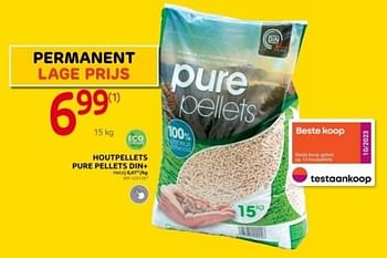Promoties Houtpellets pure pellets din plus - Pure Pellets - Geldig van 15/11/2023 tot 27/11/2023 bij Brico