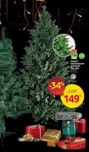 Promoties Kunstkerstboom natural deluxe - Central Park - Geldig van 15/11/2023 tot 27/11/2023 bij Brico