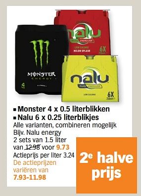 Promoties Nalu energy - Nalu - Geldig van 20/11/2023 tot 26/11/2023 bij Albert Heijn