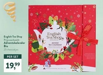 Promoties Adventskalender bio - English tea shop - Geldig van 13/11/2023 tot 26/11/2023 bij Holland & Barret
