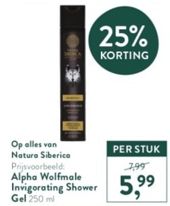 Promoties Alpha wolfmale invigorating shower gel - Natura Siberica - Geldig van 13/11/2023 tot 26/11/2023 bij Holland & Barret