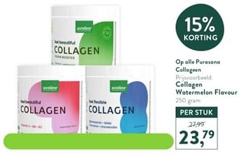 Promoties Collagen watermelon flavour - Purasana - Geldig van 13/11/2023 tot 26/11/2023 bij Holland & Barret