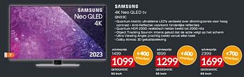 Promoties Samsung 4k neo qled tv qe50qn93c - Samsung - Geldig van 17/11/2023 tot 27/11/2023 bij Selexion
