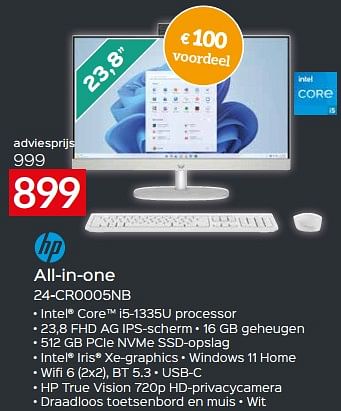 Promotions Hp all-in-one 24-cr0005nb - HP - Valide de 17/11/2023 à 27/11/2023 chez Selexion