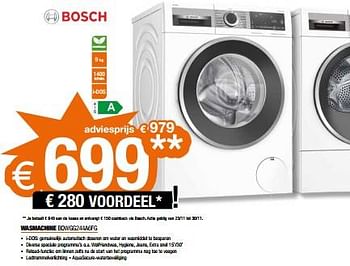 Promotions Bosch wasmachine bowgg244a6fg - Bosch - Valide de 17/11/2023 à 27/11/2023 chez Expert