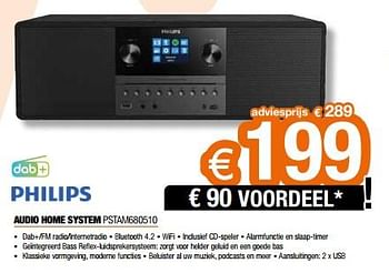 Promotions Philips audio home system pstam680510 - Philips - Valide de 17/11/2023 à 27/11/2023 chez Expert