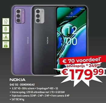 Promoties Nokia g42 5g - dgnokng42 - Nokia - Geldig van 17/11/2023 tot 27/11/2023 bij Exellent