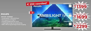 Promoties Philips uhd oled - pq48oled84812 - Philips - Geldig van 17/11/2023 tot 27/11/2023 bij Exellent
