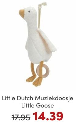 Promoties Little dutch muziekdoosje little goose - Little Dutch - Geldig van 19/11/2023 tot 27/11/2023 bij Baby & Tiener Megastore