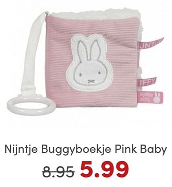 Promoties Nijntje buggyboekje pink baby - Nijntje - Geldig van 19/11/2023 tot 27/11/2023 bij Baby & Tiener Megastore