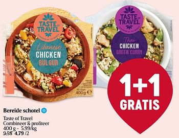 Promoties Bereide schotel taste of travel - Huismerk - Delhaize - Geldig van 23/11/2023 tot 29/11/2023 bij Delhaize