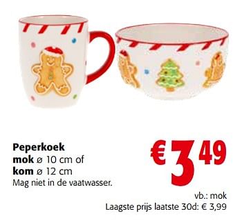 Promoties Peperkoek mok - Huismerk - Colruyt - Geldig van 15/11/2023 tot 28/11/2023 bij Colruyt