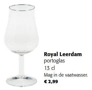 Promoties Royal leerdam portoglas - Royal Leerdam - Geldig van 15/11/2023 tot 28/11/2023 bij Colruyt