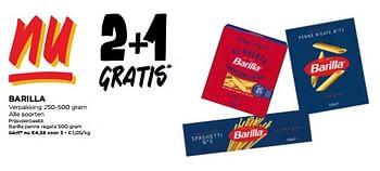 Promoties Barilla penne regata - Barilla - Geldig van 22/11/2023 tot 28/11/2023 bij Jumbo