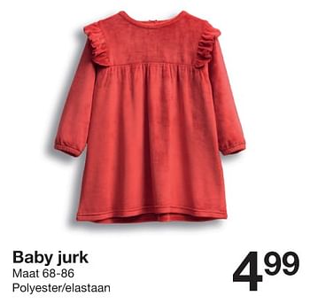 Promoties Baby jurk - Huismerk - Zeeman  - Geldig van 18/11/2023 tot 27/11/2023 bij Zeeman