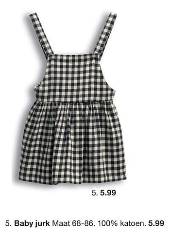 Promoties Baby jurk - Huismerk - Zeeman  - Geldig van 18/11/2023 tot 27/11/2023 bij Zeeman