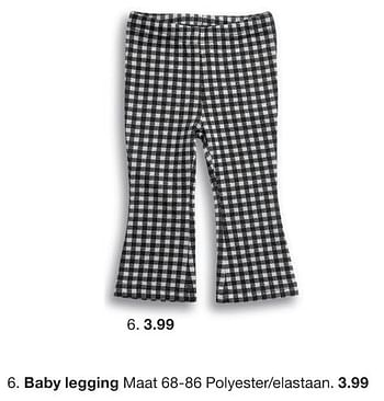 Promoties Baby legging - Huismerk - Zeeman  - Geldig van 18/11/2023 tot 27/11/2023 bij Zeeman