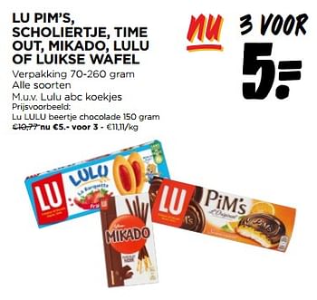 Promoties Lu lulu beertje chocolade - Lu - Geldig van 22/11/2023 tot 28/11/2023 bij Jumbo