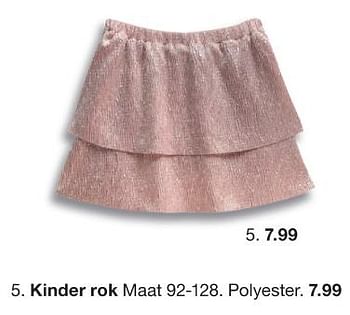 Promoties Kinder rok - Huismerk - Zeeman  - Geldig van 18/11/2023 tot 27/11/2023 bij Zeeman
