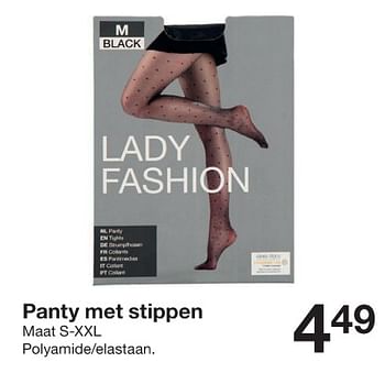 Promoties Panty met stippen - Huismerk - Zeeman  - Geldig van 18/11/2023 tot 27/11/2023 bij Zeeman