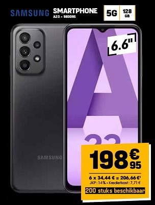 Promoties Samsung smartphone a23 - Samsung - Geldig van 21/11/2023 tot 27/11/2023 bij Electro Depot