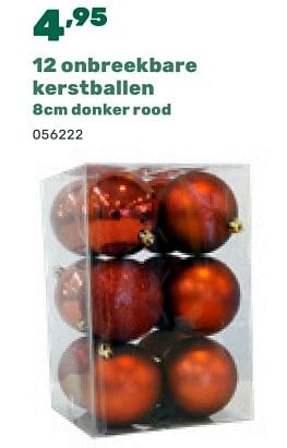 Promoties 12 onbreekbare kerstballen - Huismerk - Happyland - Geldig van 07/11/2023 tot 06/01/2024 bij Happyland