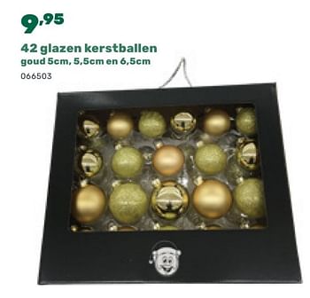 Promoties 42 glazen kerstballen - Huismerk - Happyland - Geldig van 07/11/2023 tot 06/01/2024 bij Happyland