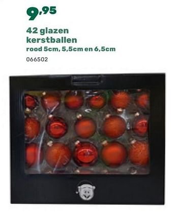 Promoties 42 glazen kerstballen - Huismerk - Happyland - Geldig van 07/11/2023 tot 06/01/2024 bij Happyland
