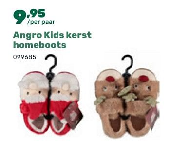 Promoties Angro kids kerst homeboots - Huismerk - Happyland - Geldig van 07/11/2023 tot 06/01/2024 bij Happyland