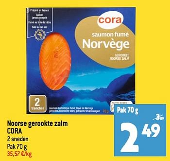 Promoties Noorse gerookte zalm cora - Huismerk - Smatch - Geldig van 22/11/2023 tot 28/11/2023 bij Smatch