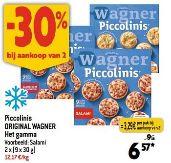 Promoties Piccolinis original wagner het gamma - Original Wagner - Geldig van 22/11/2023 tot 28/11/2023 bij Smatch