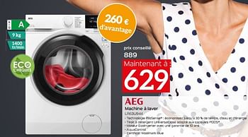 Promotions Aeg machine à laver lr63u944 - AEG - Valide de 17/11/2023 à 27/11/2023 chez Selexion