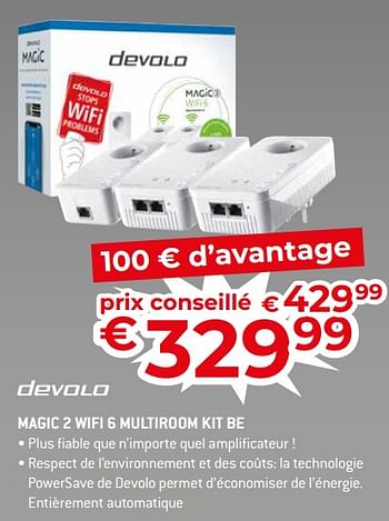 Promotions Devolo magic 2 wifi 6 multiroom kit be - Devolo - Valide de 17/11/2023 à 27/11/2023 chez Exellent