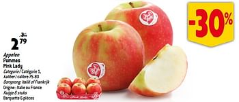 Promoties Appelen pommes pink lady - Huismerk - Match - Geldig van 22/11/2023 tot 28/11/2023 bij Match