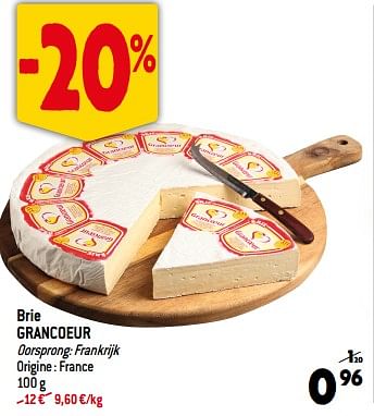 Promoties Brie grancoeur - Grancoeur - Geldig van 22/11/2023 tot 28/11/2023 bij Match