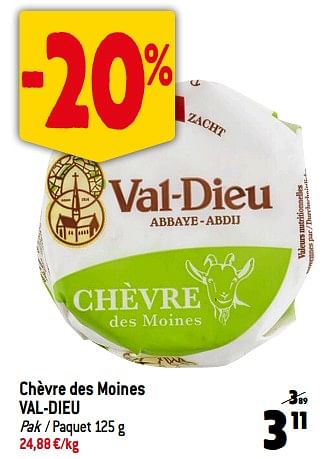 Promoties Chèvre des moines val-dieu - Val Dieu - Geldig van 22/11/2023 tot 28/11/2023 bij Match